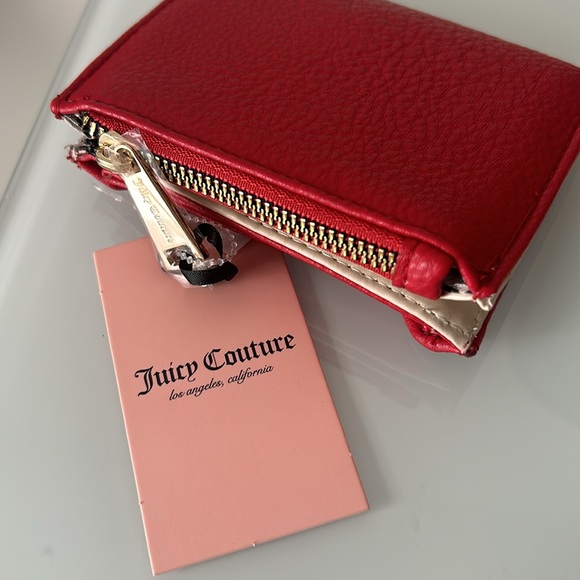 Juicy Red Rhinestone Pullout Card Case Wallet - Picture 6 of 6